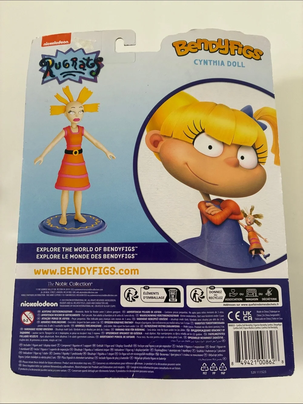 Rugrats Cynthia Doll - Bendyfigs Figure & Stand